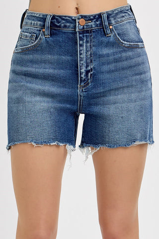 The Sasha High Rise Denim Shorts