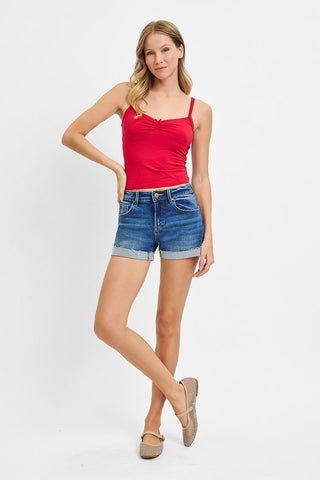 Nanci Cuffed Denim Shorts