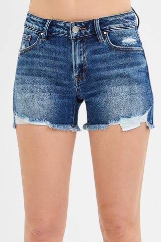 Frayle Low Rise Denim Shorts