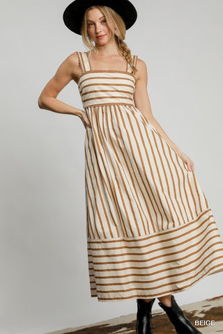 No One Else Striped Maxi Dress