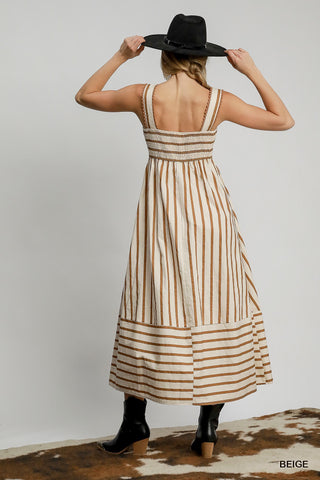 No One Else Striped Maxi Dress