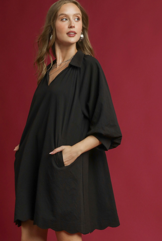 Harper Scallop Mini Dress