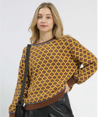 Golden Meadow Mosaic Sweater