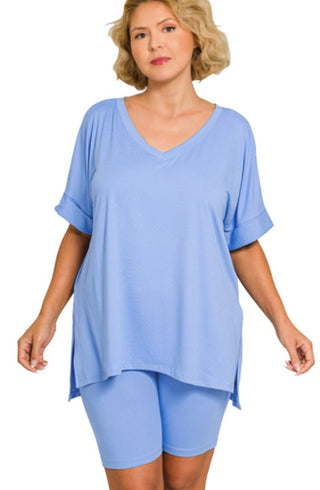 The Cloud Nine Butter Soft Lounge Set in Plus