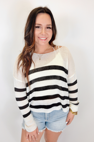 Kenzie Knit Sweater - Striped