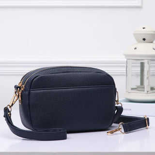 Double Zipper Small Crossbody Bag