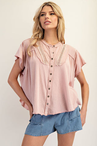 Blush Breeze Boho Blouse