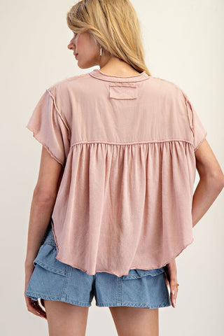 Blush Breeze Boho Blouse