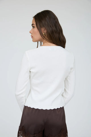 Scalloped Charm Cardigan