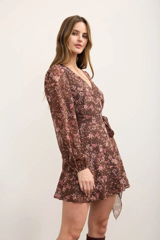 Autumn Romance Wrap Dress