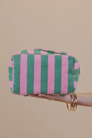 Pink Palm Cosmetic Case