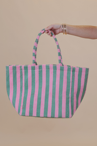 Pink Palm Beach Tote