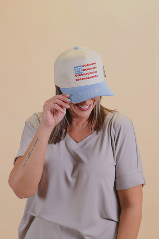 Liberty Bloom Denim Trucker Hat