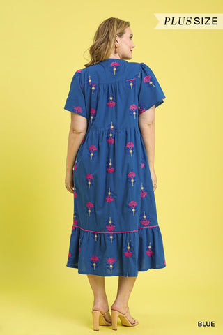 Polished Perfection Midi Dress in Plus
