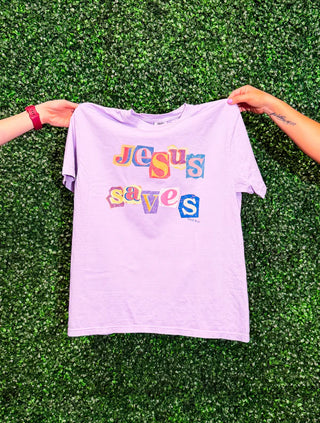 Jesus Saves Poster Tee