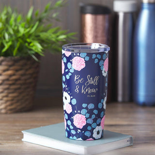 Be Still Floral Travel Mug
