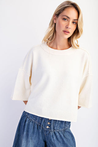 Goldie Cotton Crew Sweater