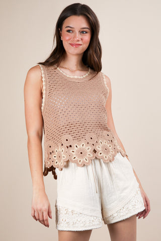 Floral Crochet Top