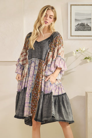 Willow Patchwork Ruffle Tunic