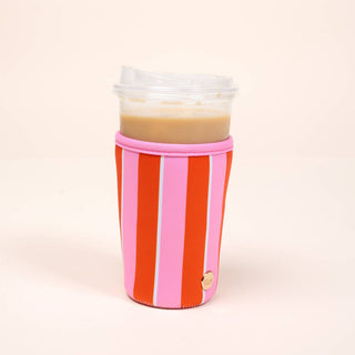 Sicily Stripes Pink Sip Savvy Drink Sleeve