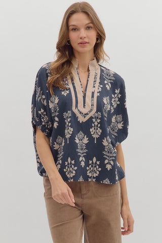 Midnight Meadow Top