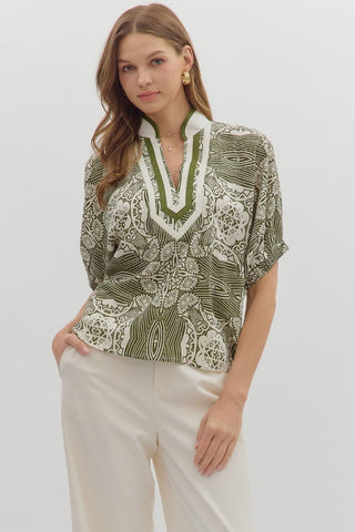 Wanderlust Mosaic Top