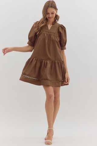 Cocoa Charm Mini Dress