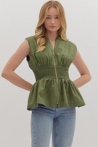 Harper Smocked Waist Top