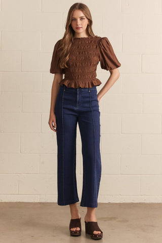 Center Stage Wide-Leg Jeans
