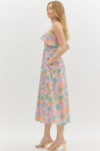 Vivid Floral Dress