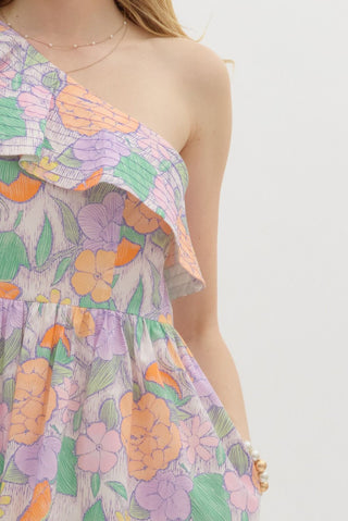 Vivid Floral Dress