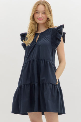 New In Navy Mini Dress