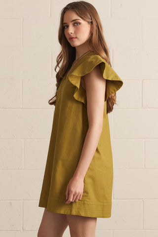 Golden Hour Flutter Dress