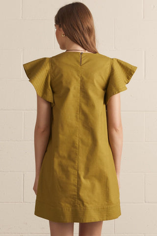 Golden Hour Flutter Dress