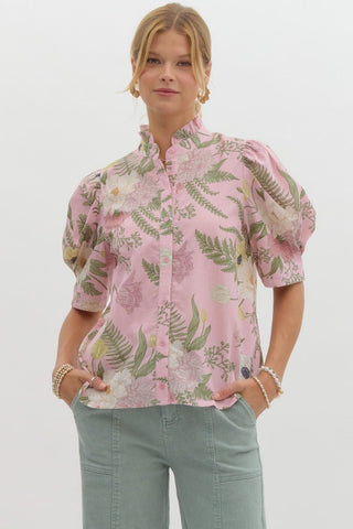 Uptown Market Floral Blouse