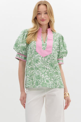 Gardenia Floral Blouse