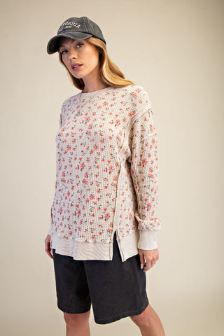 Petal Path Thermal Pullover