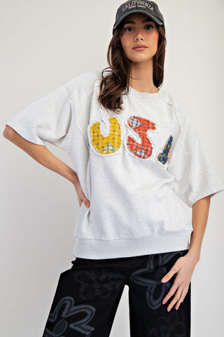 USA Patchwork Top