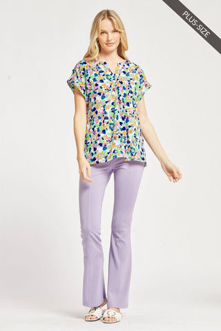 Tea and Chit Chat Floral Blouse in Plus
