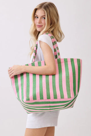 Pink Palm Beach Tote