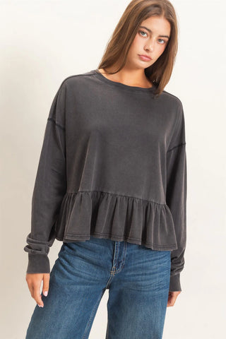 Easy Charm Peplum Tee