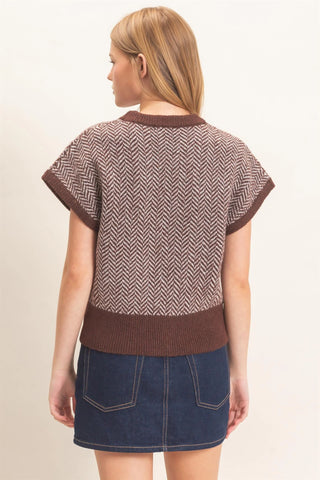 Hartley Chevron Knit Sweater