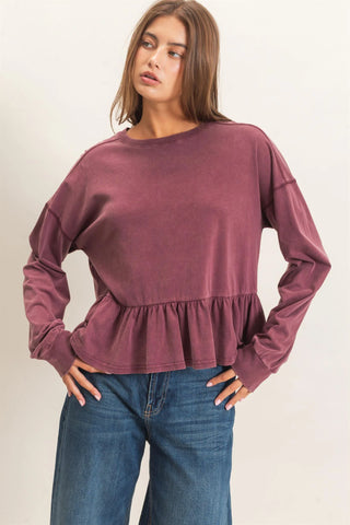 Easy Charm Peplum Tee