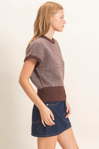 Hartley Chevron Knit Sweater