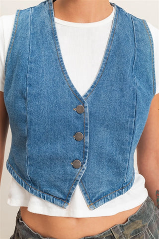 Indigo Dawn Denim Vest