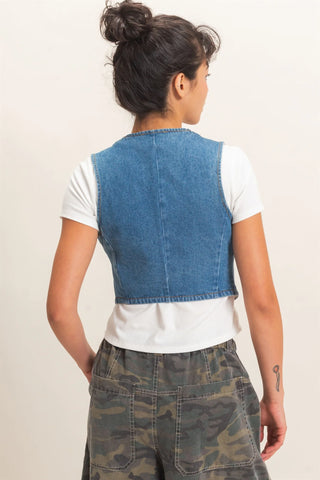 Indigo Dawn Denim Vest