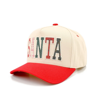 Varsity Santa Patchwork Trucker Hat