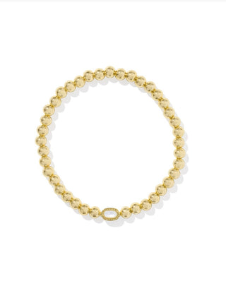 Mini Elaina Stretch Bracelet – Ivory Mother of Pearl
