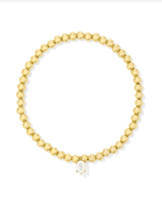 Cailin Stretch Bracelet in Gold Ivory Mother of Pearl