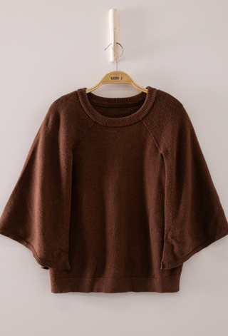 Effortless Grace Cape Sleeve Sweater